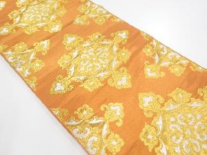 アンティーク　川島織物製　華紋更紗模様織り出し本袋帯（材料）